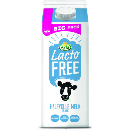 Arla Lactofree halfvolle melk lactosevrij bevat 2.6g koolhydraten
