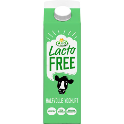 Arla Lactofree halfvolle yoghurt bevat 4g koolhydraten