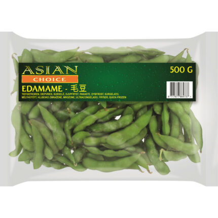 Asian choice Edamame bevat 8.6g koolhydraten