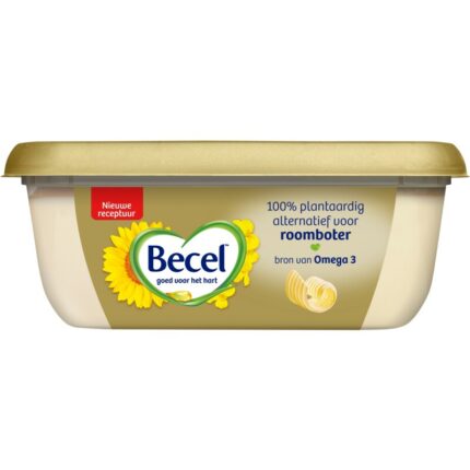 Becel 100% plantaardig alternatief roomboter bevat 0.5g koolhydraten