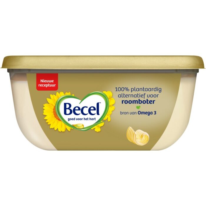 Becel 100% plantaardig alternatief roomboter bevat 0.5g koolhydraten
