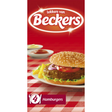 Beckers Hamburgers bevat 7.7g koolhydraten
