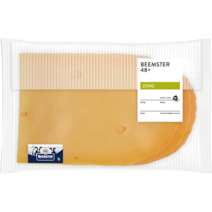 Beemster Jong 48+ plakken bevat 0g koolhydraten