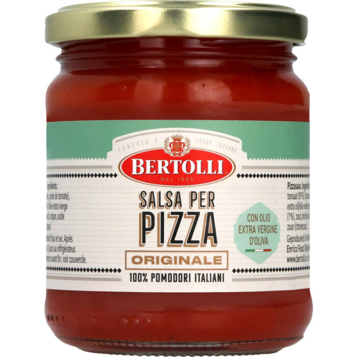 Bertolli Pizzasaus originale bevat 7.6g koolhydraten