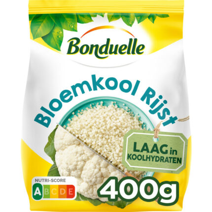 Bonduelle Bloemkool rijst bevat 2.2g koolhydraten