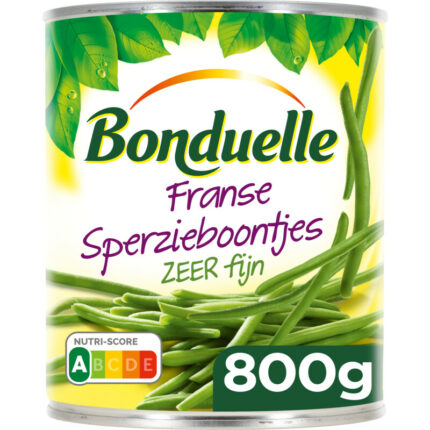 Bonduelle Franse sperzieboontjes zeer fijn bevat 3.2g koolhydraten