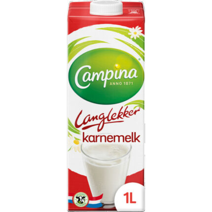 Campina Langlekker karnemelk bevat 4.4g koolhydraten