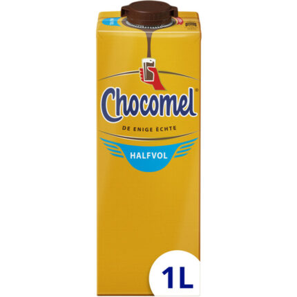Chocomel De enige echte halfvol bevat 9.8g koolhydraten
