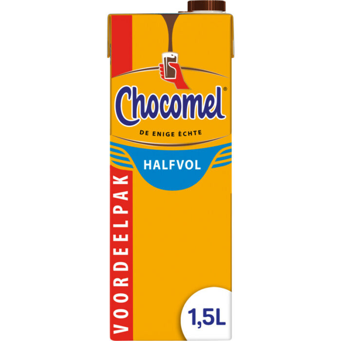 Chocomel De enige echte halfvol voordeel bevat 9.8g koolhydraten