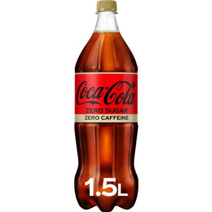 Coca-Cola Zero sugar zero caffeïne bevat 0g koolhydraten