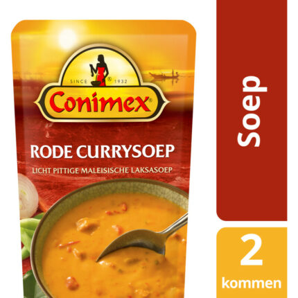 Conimex Maleisische laksa soep bevat 5.7g koolhydraten