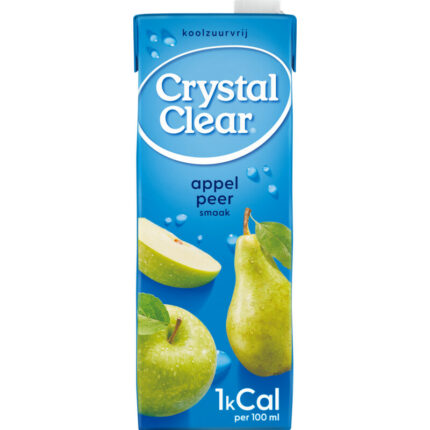 Crystal Clear Appel- en peersmaak bevat 0g koolhydraten