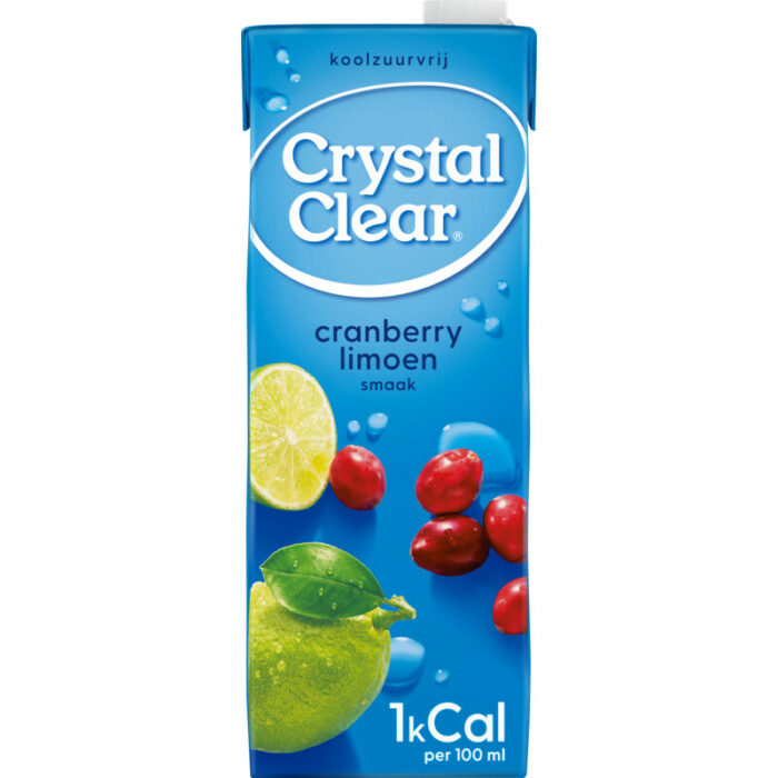Crystal Clear Cranberry & Limoen bevat 0g koolhydraten