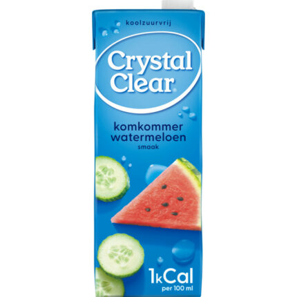 Crystal Clear Cucumber watermelon bevat 0g koolhydraten