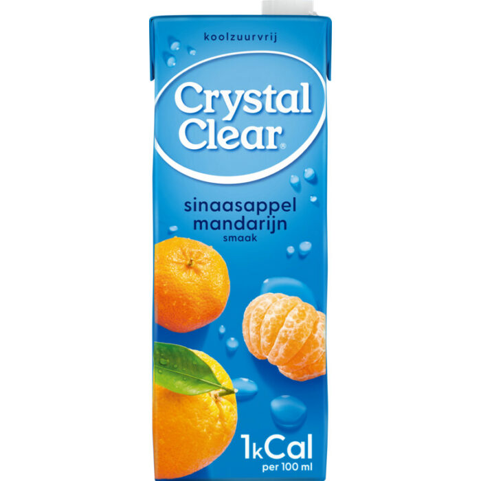 Crystal Clear Sinaasappel & mandarijn bevat 0g koolhydraten