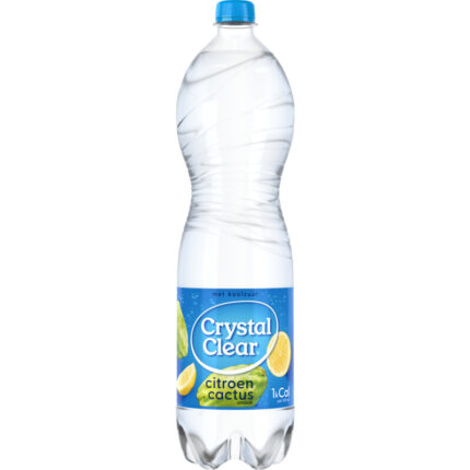 Crystal Clear Sparkling lemon cactus bevat 0g koolhydraten