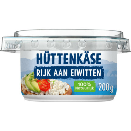 Danone Hüttenkäse original bevat 1.6g koolhydraten