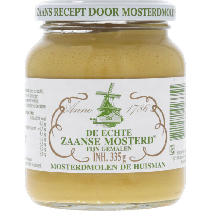 De Huisman Zaanse mosterd fijn gemalen bevat 4.4g koolhydraten