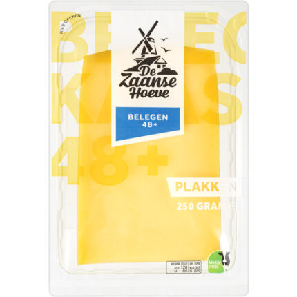 De Zaanse Hoeve Belegen 48+ plakken bevat 0g koolhydraten