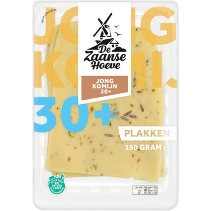 De Zaanse Hoeve Jong komijn 30+ plakken bevat 0g koolhydraten