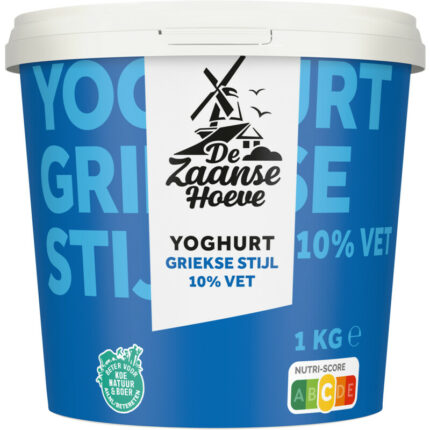 De Zaanse Hoeve Yoghurt Griekse stijl 10% vet bevat 3.5g koolhydraten