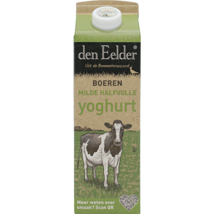 Den Eelder Boeren milde halfvolle yoghurt bevat 4.3g koolhydraten