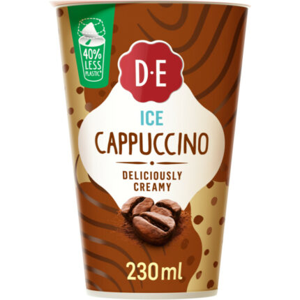 Douwe Egberts Ice cappuccino ijskoffie bevat 8.5g koolhydraten