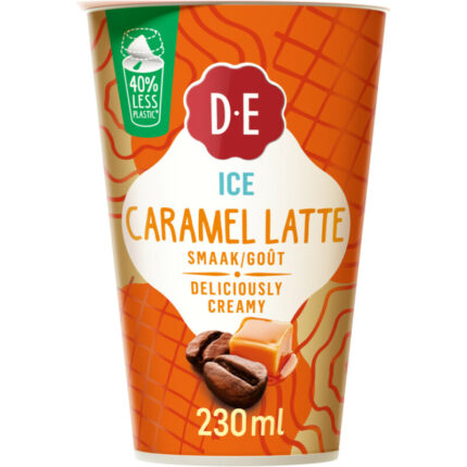 Douwe Egberts Ice caramel ijskoffie bevat 8.4g koolhydraten