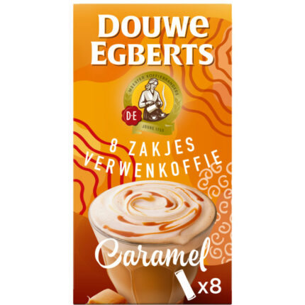 Douwe Egberts Verwenkoffie caramel bevat 6g koolhydraten