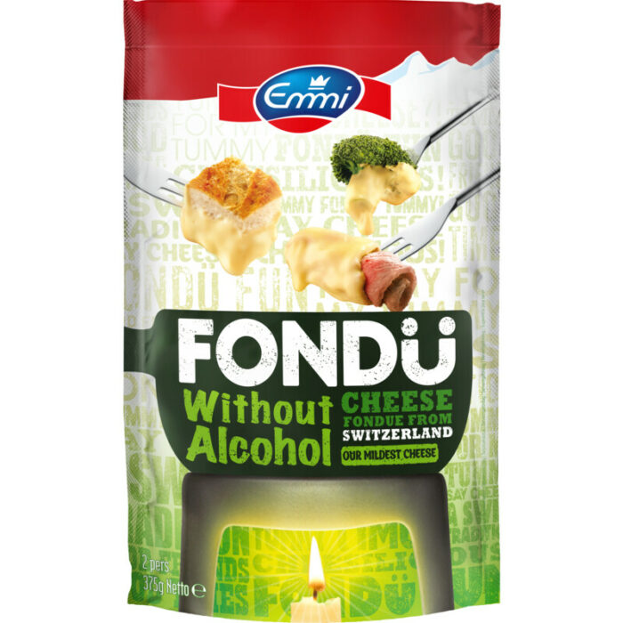 Emmi Fondü without alcohol bevat 2.5g koolhydraten