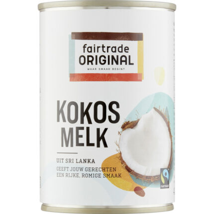 Fairtrade Original Kokosmelk bevat 1.6g koolhydraten
