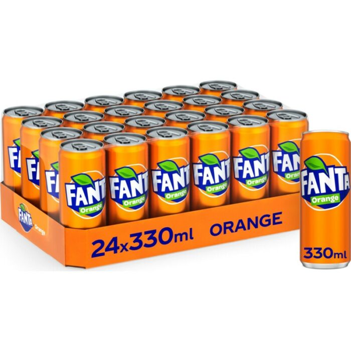 Fanta Orange tray bevat 5.6g koolhydraten
