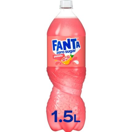 Fanta Pomelo zero sugar bevat 0.3g koolhydraten