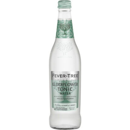 Fever-Tree Elderflower tonic water bevat 8.5g koolhydraten