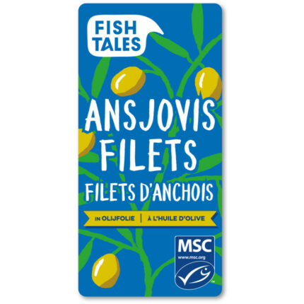 Fish Tales Ansjovisfilets in olijfolie bevat 0g koolhydraten