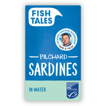 Fish Tales Sardines in water bevat 0g koolhydraten