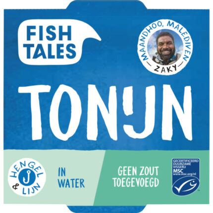 Fish Tales Tonijn in water zonder toegevoegd zout bevat 1g koolhydraten