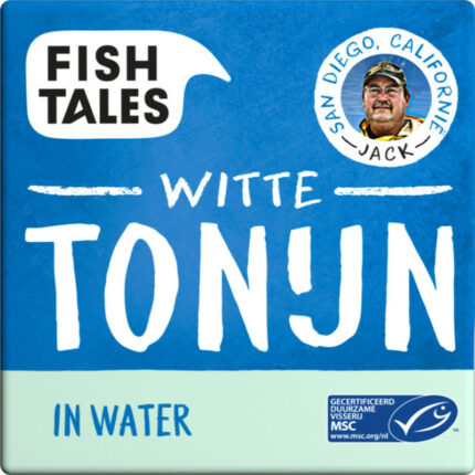 Fish Tales Witte tonijn in water bevat 1g koolhydraten