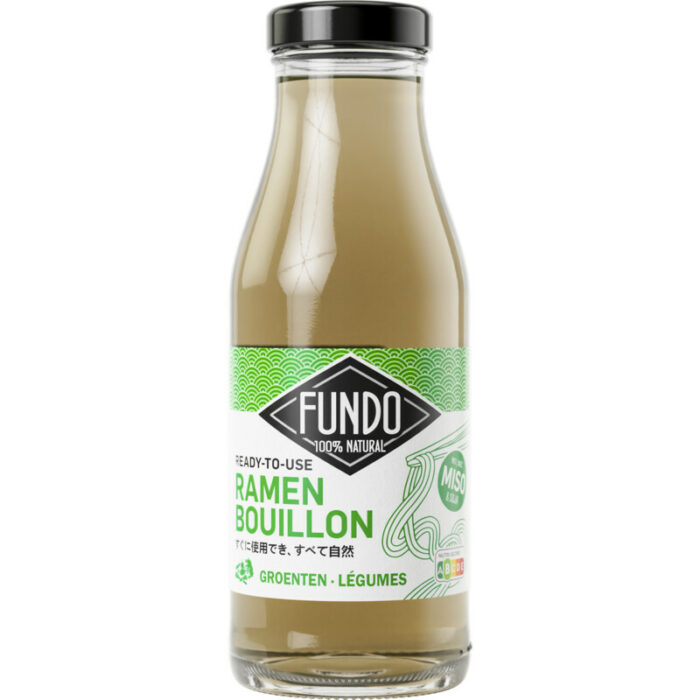 Fundo Ramen bouillon groenten bevat 1g koolhydraten