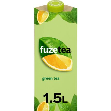 Fuze Tea Green ice tea bevat 4.7g koolhydraten