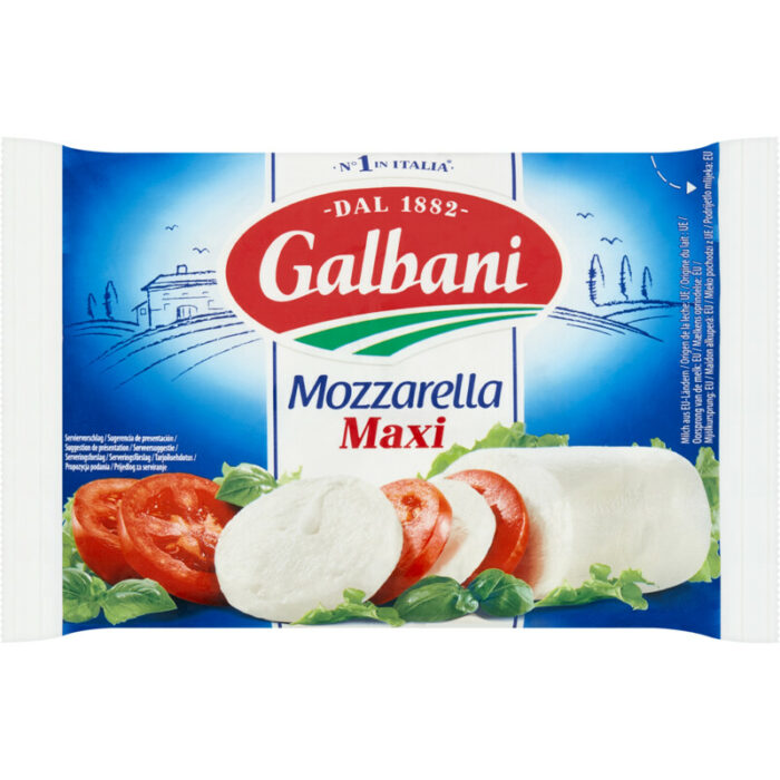 Galbani Mozzarella maxi bevat 2g koolhydraten