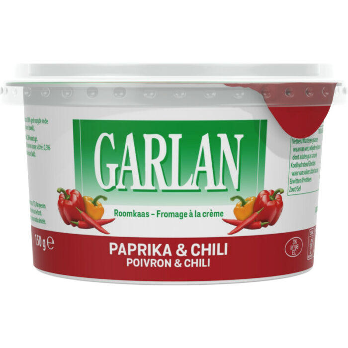 Garlan Roomkaas met paprika & chili bevat 3.4g koolhydraten