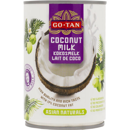 Go-Tan Kokosmelk bevat 2.9g koolhydraten