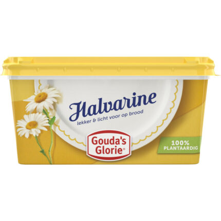 Gouda's Glorie Halvarine bevat 0g koolhydraten
