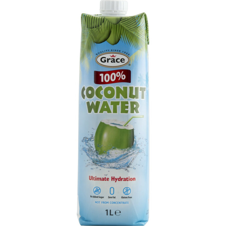 Grace Coconut water bevat 4g koolhydraten