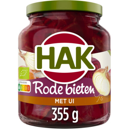 Hak Rode Bieten met Ui bevat 7.3g koolhydraten
