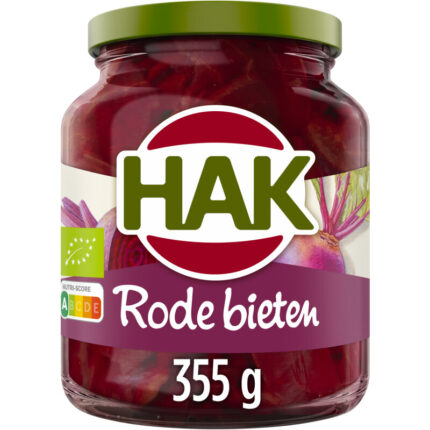 Hak Rode bieten schijven zoetzuur bevat 7.2g koolhydraten