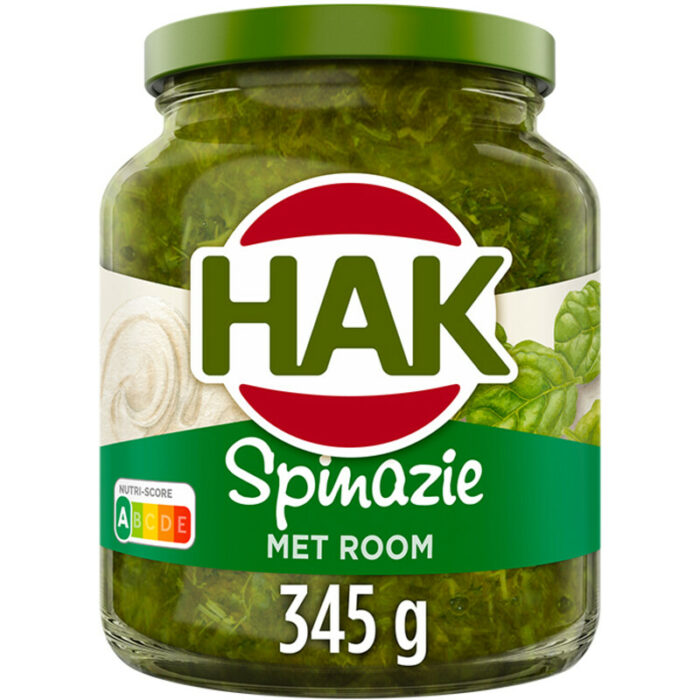 Hak Spinazie met room bevat 2g koolhydraten