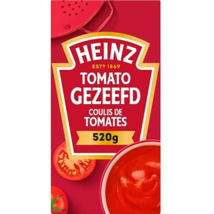 Heinz Tomaten gezeefd bevat 7.1g koolhydraten
