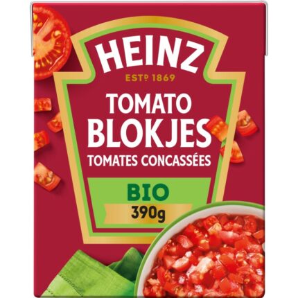 Heinz Tomato blokjes bevat 3.7g koolhydraten